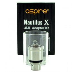 Tube pyrex et adaptateur 4 ml  pour clearomiseur Nautilus X-XS - Aspire